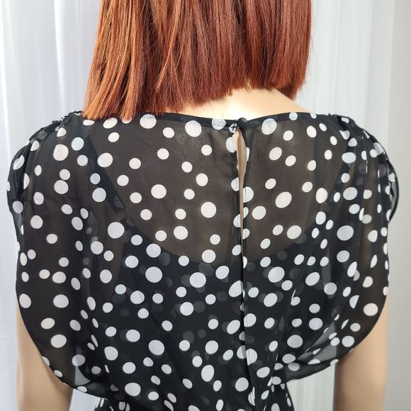 Chico's Flowy Garden Party Dress Size 6 - Picture 7 of 15